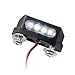 Produktbild LED-Kennzeichenbeleuchtung Diamond schwarz E-geprüft Universal Motorrad Roller Nummernschildbeleuchtung