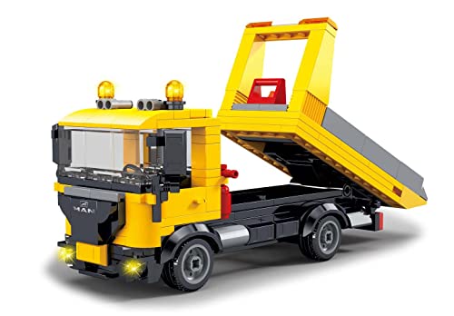 Modbrix Man Bausteine LKW Gelber Engel Abschleppwagen - 267 Klemmbausteine Cover
