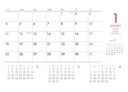 杉本カレンダー 卓上カレンダー SG-9360