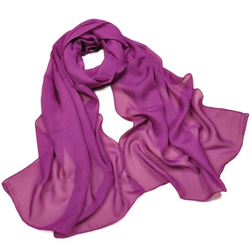 Women's Long Soft Summer Scarves Beach Scarf (Purple)