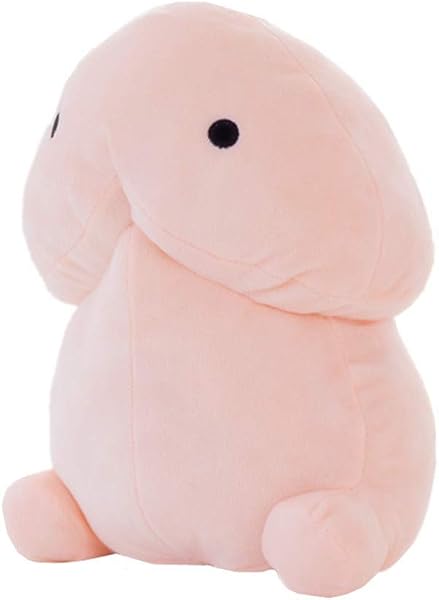 チンコちゃん ぬいぐるみ 可愛い抱き枕 動物 抱き枕 昼寝枕 ストレス解消おもちゃ 誕生日プレゼント 面白い ふわふわ 一件入れ (10cm) - 1