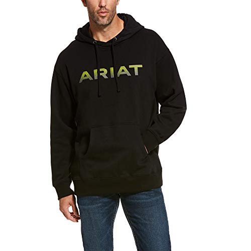 ARIAT Men's Graphic Hoodie Black Size Large