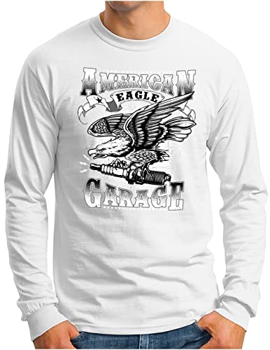T-shirt manches longues tuning US Adler pour vos journées au garage et rassemblements de voitures