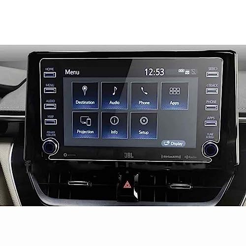 Verre trempé voiture anti-rayures pour Toyota Corolla C-HR écran LCD 8''