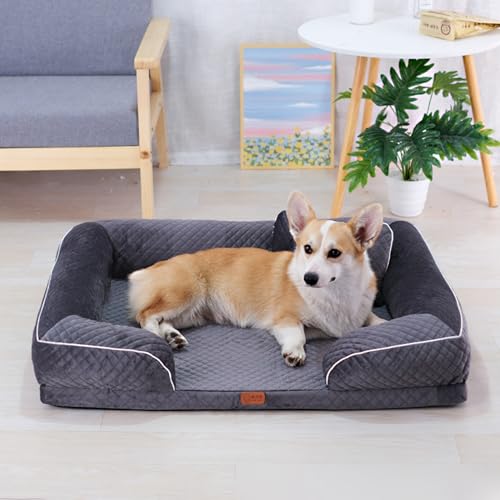 猫 ペットソファー ペットハウス 噛み耐え フワフワ ペット用品 枕付き ペットベッド 保温防寒 遊び場 昼寝 四季通用 滑り止め 取り外せるカバー 洗える 顎のせ 掃除簡単 犬猫兼用 ベッド L:78*65*15*11CM