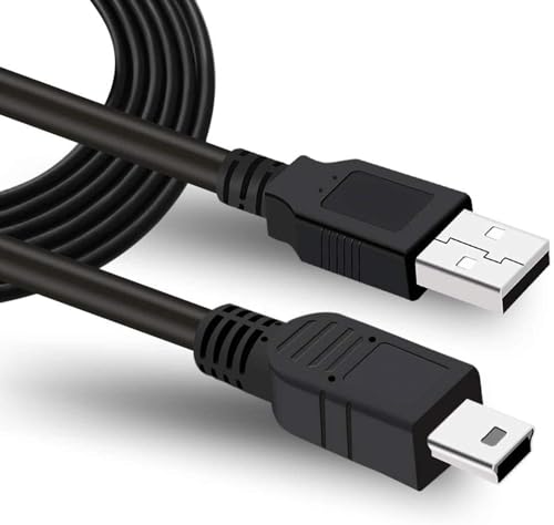 Storite USB 2.0 A to Mini 5 Pin B Cable for External Hard Drives, Cameras, MP3 Players, Card Readers – 1.5 Meter (150cm) – Black