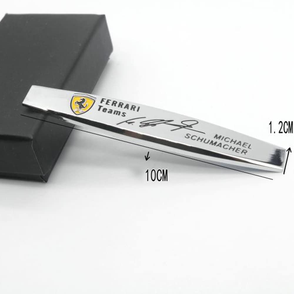 Autocollant Emblème 3D Métal Pour Ferrari - Badge Arrière Décoratif Pour Coffre, Plusieurs Modèles