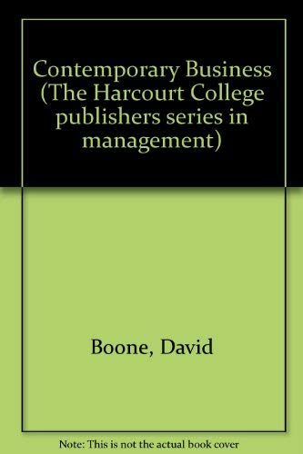 Contemporary Business (The Harcourt College pub... [Unqualified] 0030340314 Book Cover