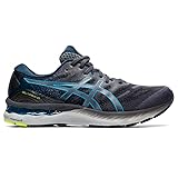 ASICS Men's Gel-Nimbus 23 Running Shoes, 10.5, Carrier Grey/Digital Aqua