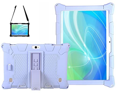 AKNICI Funda Antichoque para TOSCIDO X108/BEISTA 10/LNMBBS X30/YOTOPT 10/DUODUOGO G10 P9/YUNTAB K107/JANWIL 10/MEBERRY 10/YESTEL X7/Haehne 10,1/MEBERRY 10/Voukou 10,Correa de Mano/Hombro, Morado Cover