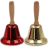 ❤【Breite Anwendung】Unsere Handglocken können nicht nur am Weihnachtstag dekoriert werden, sondern eignen sich auch für Glocken in Restaurants, Hotels, Geschäften, Schulen, Cafés, ältere, kranke und behinderte Handglocken.
