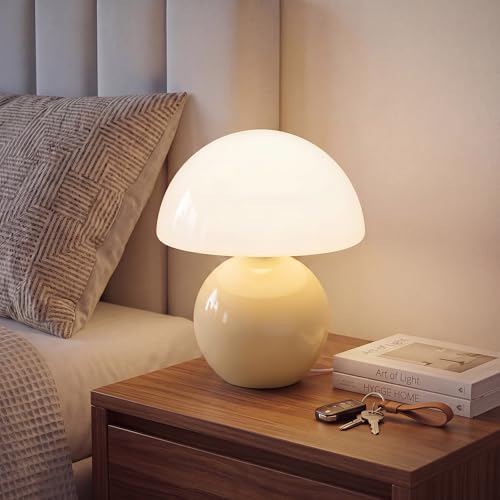 Dawnwake Mushroom Lamp Table Lamp for Bedroom,Desk Bedside Small Lamps