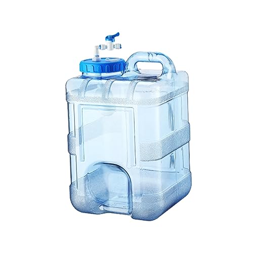 Yunmeryker Water Storage Jug with Ball Large Opening Camping Water Container Portable Food Grade PC Material Handle Drinking Water Carrier Suitable for, 15L