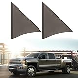PEVAST Front Door Upper Trim Panel Door Upper Trim Panel Triangle Cover Compatible with 07-13 Chevy Silverado Chevrolet Chevy Avalanche Suburban Tahoe GMC Sierra Yukon 25857289 25857294(Light Brown)
