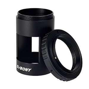 Svbony Adaptateur Longue Vue M42x0.75mm T2 T-Ring Adaptateur pour 47.5mm de Diamètre Extérieur Oculaire Longue Vue Compatible avec Nikon Svbony SV13 (Compatible avec Nikon)