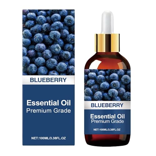 Aceite Esencial Calmante De Blueberry,Aceites Corporales.Aceite De Masaje Corporal Esencial Refrescante,Masaje, Baño, Cuidado Del Cabello Y La Piel.Hidrata Y Cuida Piel, Uñas Y Cabello.100ml