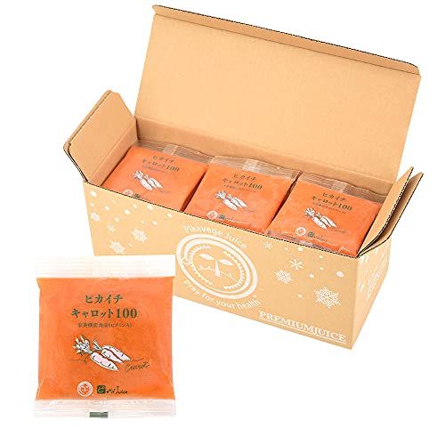 ピカイチ野菜くん とくべつな にんじんジュース 1箱(100ml×30p) 冷凍 添加物不使用 農薬・化学肥料不使用人参使用