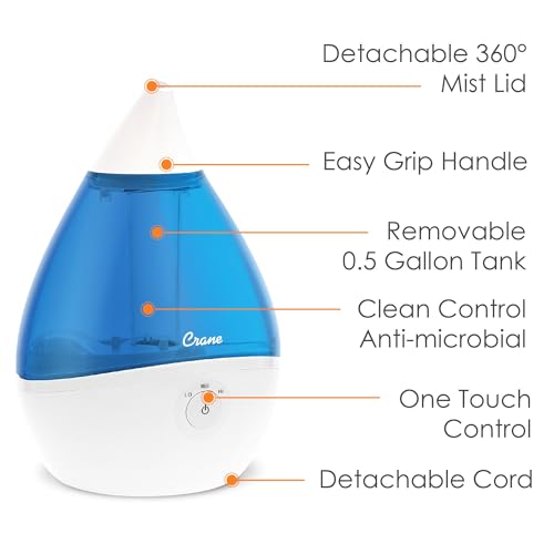 Crane EE-5302 Droplet Ultrasonic Small Air Humidifiers thumb #2