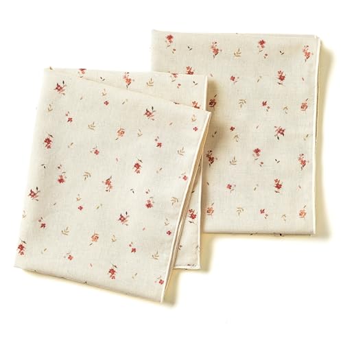 MODERNUS Korean Sochang Cotton Muslin Kitchen Towels, Set of 2 (Peony)