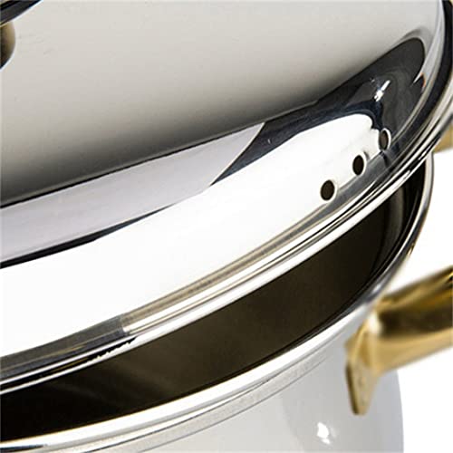 Batterie de cuisine inox induction 6 pièces avec couvercle verre transparent - 6