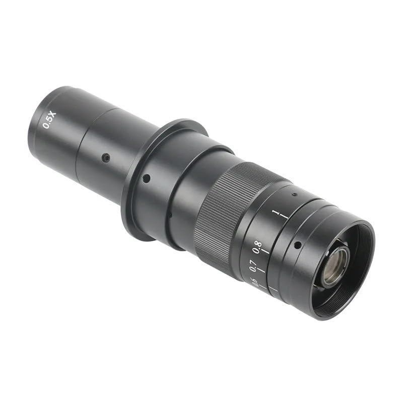 Lente de montaje ajustable con Zoom C 8X-180X, aumento de 0,6-4,5 for cámara de vídeo industrial HDMI VGA USB