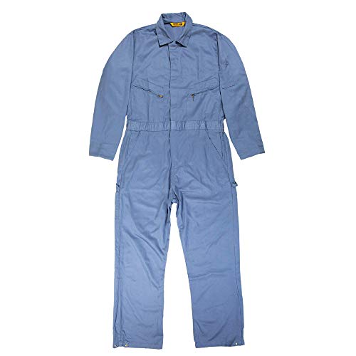 Berne Men's Deluxe Unlined Coverall, Medium / 40 Regular, Postman Blue