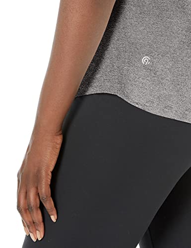 C9 Champion Womens Soft Tech Tee T Shirt, Ebony Heather, Large Us #TOP2