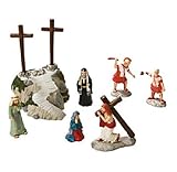 FE/OTC Rugged Cross Scene - Easter Christian Religious Decoration