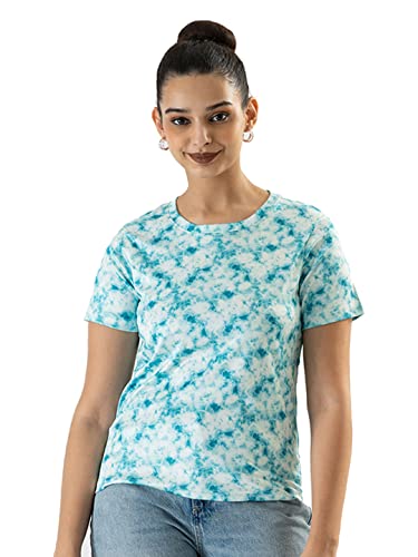 Image of PRETTIFY Women's Casual Regular Fit Half Sleeves Printed T-Shirt