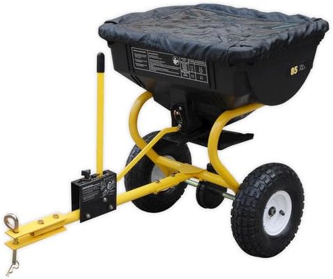 Yardworks Tow-Behind Broadcast Spreader 85 pound Capacity