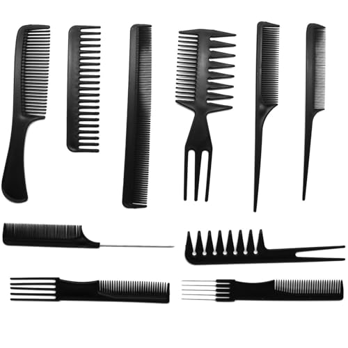 Set de 10 peines para peinado profesional miniatura 1