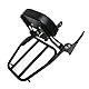 COPART Abnehmbare Beifahrer-Rückenlehne Sissy Bar für Kawasaki Vulcan S 650 VN650 2015-2019 (mit Gepäckträger, Schwarz, Stahl, Kunstleder)