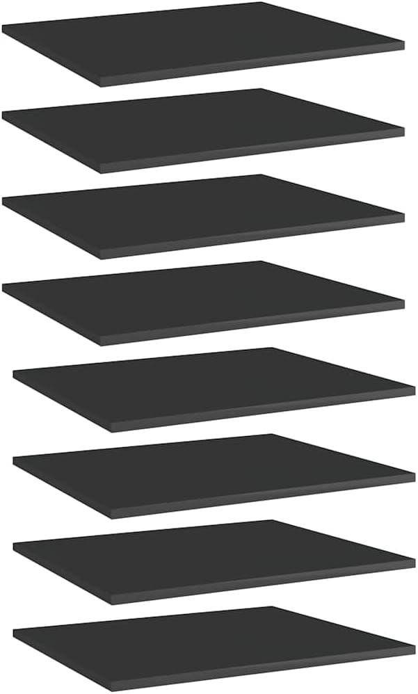 Bookshelf Boards 8 Pcs Engineered Wood Shelving Unit