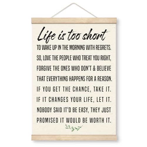 Inspirational Wall Decor, Life is Too Short to Wake Up