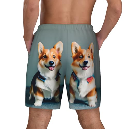 Short de bain séchage rapide pour homme à doublure compression - 4