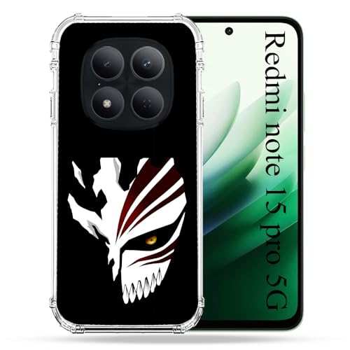 Coque Redmi Note 15 Pro 5G Manga Bleach avec design masque de protection antichoc