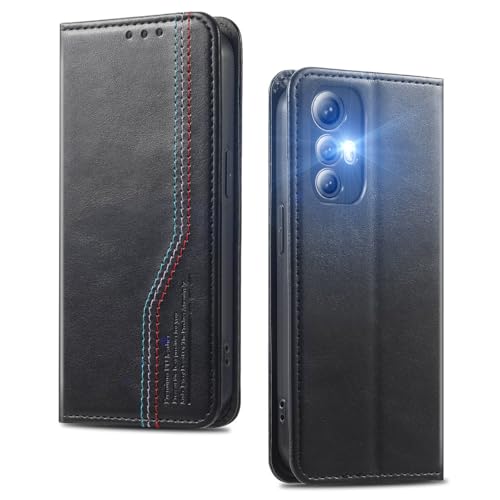FANFO Hülle für Cubot Max 5, PU-Leder Flip Wallet-Hülle [Business Standard], R&umschutz, Handyhülle mit Standfunktion & Magnetverschluss.-Black