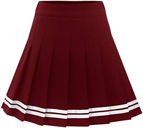 Dressystar damska spódniczka plisowana, rozciągliwa, solidna spódnica mini, tenisowa