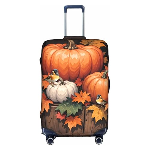 Travel Luggage Cover Fall Watercolor Bird Fashion Washable Baggage Suitcase Protector Fit For Luggage X-Large