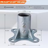 Brida de piso galvanizada 6 Imagen adicional