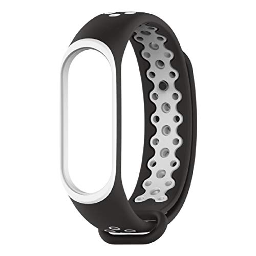 CHANNIKO-ES Mijobs Correa de Reloj de Moda Suave Pulsera de TPU Muñequera Accesorios de la Banda Inteligente Reemplazo para Xiaomi Mi Banda 3 Reloj