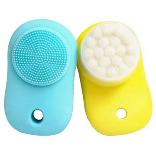 Cepillo facial de silicona de doble cara para eliminar impurezas con masaje profundo