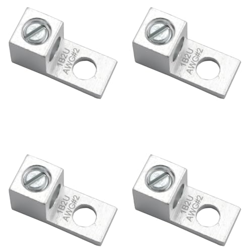 ZZHXSM 4PCS 2AWG Aluminum Terminal Block for PV & Wind Power