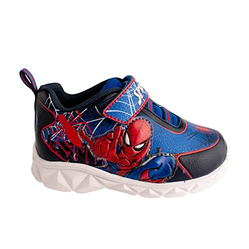 MARVEL Spiderman Toddler Light-UP Sneaker Size 7 Royal Blue2