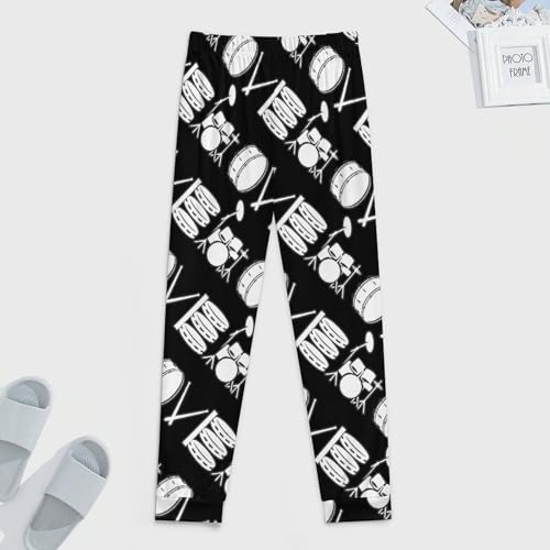 Love Drum Pajama Pants for Men Print Lounge Pjs Bottom Pants Lightweight Sleep Pants4