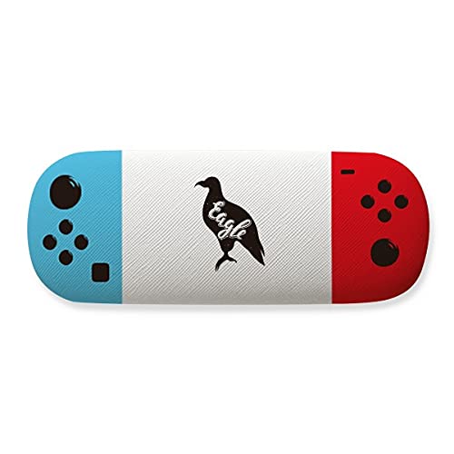 Étui de rangement pour lunettes Eagle animal noir et blanc pour protection quotidienne