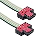 MBC41-110-0, Ribbon Cables/IDC Cables 4P 1100mm Ribbon ERNI MBC41-110-0