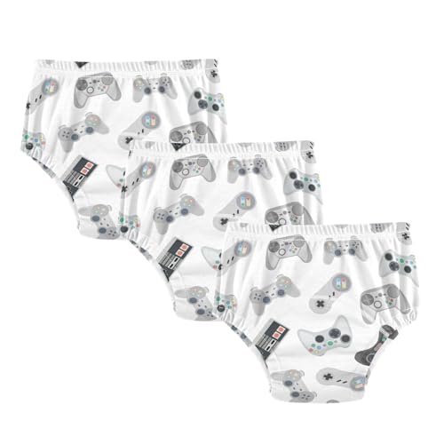 Mazeann Retro Joysticks Video Game Toddler Potty Training Underwear Cotton Absorbent Soft Baby Girl Boy Potty Training Pant 4T Multi