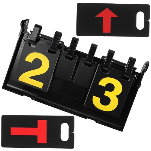 Toddmomy Professional Basketball Scoreboard Flip Scorekeeper Portable Tabletop for Sports Games PVC Easy to Clean