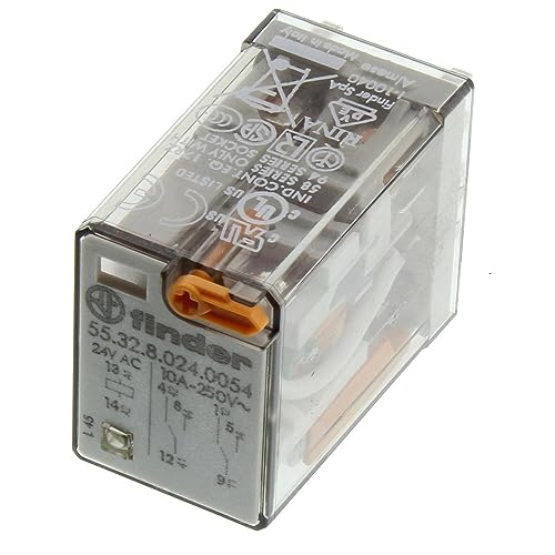 Relé de potencia 24V AC Finder Serie 56 para solucionar fallos en cuadros eléctricos